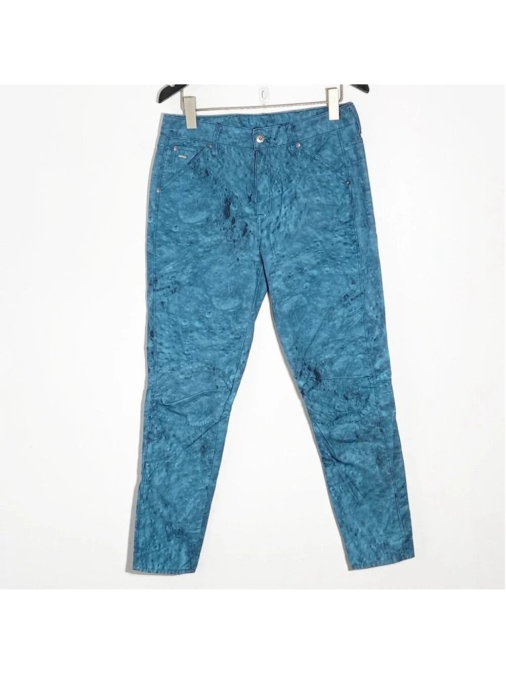 New G-Star x Pharrell Williams Elwood 5622 3D Mid Waist Boyfriend Blue Uranus - Picture 3 of 4